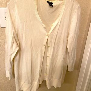 Ann Taylor, cream, gently used sweater